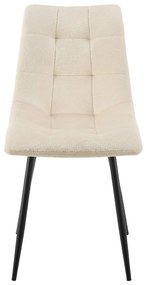 Jusky Set 2 scaune de sufragerie Blanca - bej