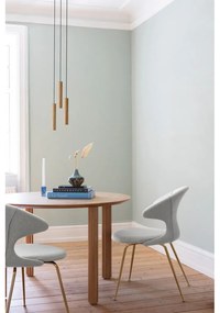 Lustră în culoare naturală LED din lemn masiv de stejar cu abajur din lemn ø 3 cm Chimes – UMAGE