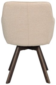 Set de scaune de sufragerie bej 2 buc. tapițat Alison – Rowico