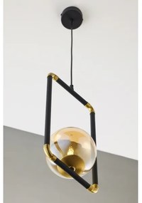 Lustră pe cablu Jupiter 2024 ZAFRA 1xG9/10W/230V negru/auriu/bej