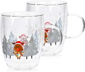 Pahare termo 4Home Mug Reindeer Hot&Cool 270 ml, 2 buc.