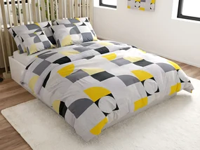 Lenjerie de pat din bumbac Renforce GEOMETRIES colorat Dimensiune lenjerie de pat: 70 x 90 cm | 140 x 200 cm