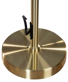 Lampă de masă aurie cu abajur oval din catifea verde 35cm - Parte