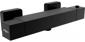 Mexen Cube baterie termostatică de duș, Neagră - 77200-70