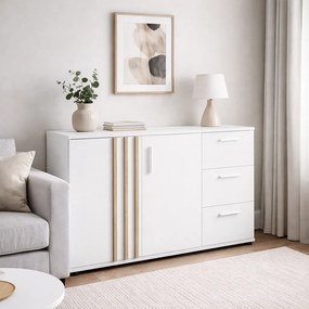 Comodă TOLIS 2D3S, albă