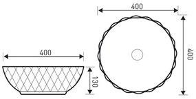 KR-33 chiuvetă cu design ceramic