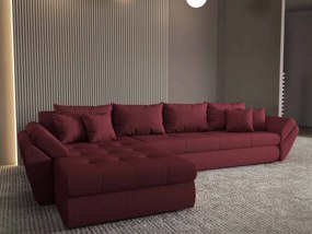 Colțar extensibil dumonde cu ladă de depozitare si sezut confortabil din spuma high-density, Loana XL Enjoy Winery 335x185 cm