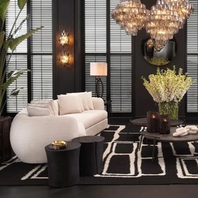 Masuta auxiliara design LUX, Lemn, Negru, Osias