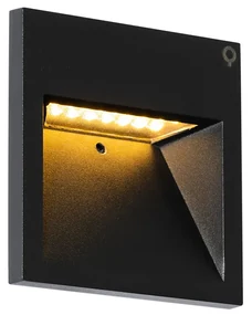 Aplică modernă neagră cu LED inclus - Gem 2