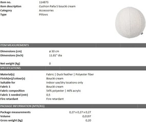 Perna decorativa LUX Palla S, boucle crem 114873 HZ