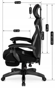 JAKS Scaun de gaming MAXIMO negru