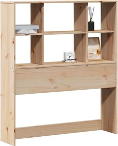vidaXL Tăblie de pat cu depozitare, 90 cm, lemn masiv de pin