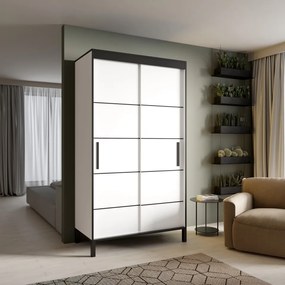 Dulap cu usi glisante 120x221 cm, Bell, ADRK Furniture (Culoare: Artisan)