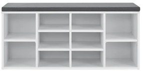 Jusky Banca pantofi 104x30x48 cm - alba