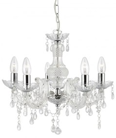 Candelabru stil clasic Marie Therese 5L transparent 1455-5CL SRT