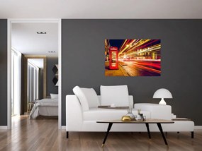 Tablou - căsuța telefonică roșie (90x60 cm)