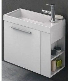 Set mobilier baie (masca si lavoar) Kolpa San Kiki 61x30xH51 cm, deschidere stanga, alb
