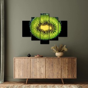 Tablou - detailu cu kiwi în apă (150x105 cm)