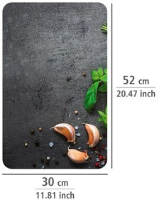 Set 2 protecții din sticlă pentru aragaz Wenko Universal Herbs