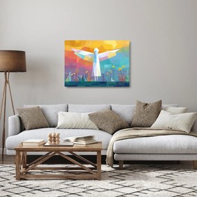Tablou pe sticlă - Păzitorul florilor (70x50 cm)