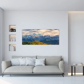 Tablou - panorama montană (120x50 cm), în 40 de alte dimensiuni noi