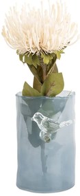 Vază albastră din sticlă (înălțime 15 cm) Bird On Branch – PT LIVING