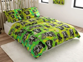 Lenjerie de pat din bumbac ARTEMIS verde Dimensiune lenjerie de pat: 70 x 90 cm | 140 x 200 cm