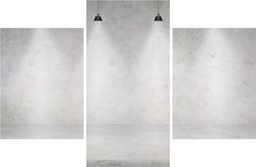 Tablou - Perete de beton cu lumini (90x60 cm)