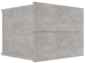 801061 vidaXL Noptieră, gri beton, 40 x 30 x 30 cm, PAL