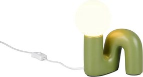 Veioză verde din ceramică (înălțime 21,5 cm) Quinn – Reality