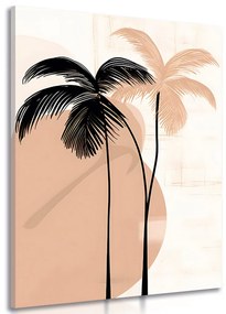 Tablou forme abstracte botanice de palmier