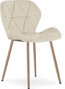Scaun de masa MANGO VELVET, bej deschis