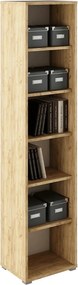 Biblioteca RIOMA TYP 02, stejar artisan, DTD laminat, 50x38x218 cm