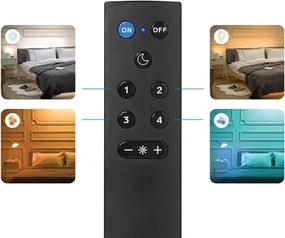 Set de 2 becuri LED RGBW reglabile A60 E27/9W/230V 2200-6500K Wi-Fi + telecomandă - WiZ