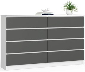 Comodă Koa IV (alb + gri). 1070777