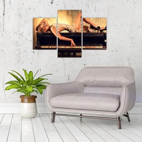 Tablou - Femeia și pian (90x60 cm)