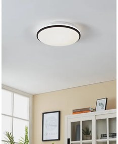 Plafonieră LED pentru baie PINETTO LED/15,6W/230V IP44 neagră Eglo 900366