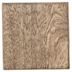 Suport de pahare din lemn Orion MANGO, 10 x 10 cm