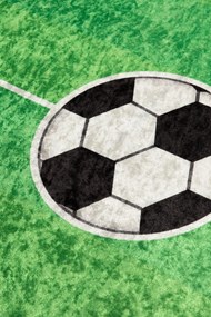 Covor de Copii Teren Football, Verde, 160x100 cm