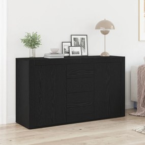 vidaXL Bufet cu sertar Stejar negru 120 x 36 x 69 cm Lemn compozit