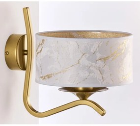 Jupiter 2111 - Aplică de perete KASZMIR 1xE27/15W/230V alb/auriu/decor de marmură
