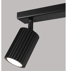 Spot negru 6,5x30 cm Gleam – Sollux