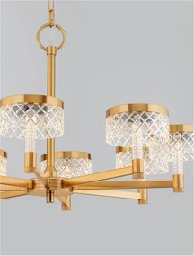 Candelabru LED design modern cu 8 brate Bion