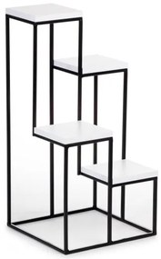 Suport flori KASKADA 70x34 negru/alb