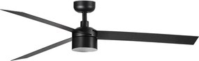 Lustra LED cu Ventilator tavan si telecomanda CRUISER TEK L neagra 4000K