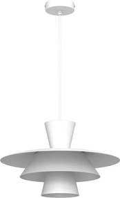 Lustră cu cablu PLATO 1xE27/15W/230V, albă