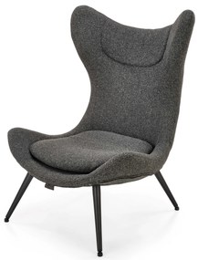 Fotoliu relax Aletha (antracit + negru). 1039481
