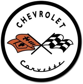 Placă metalică CORVETTE 1953 CHEVY - Chevrolet logo