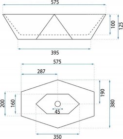 Lavoar pe blat BASARO EURUS alb