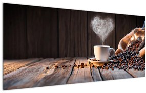 Tablou - Timp pentru cafea (120x50 cm)